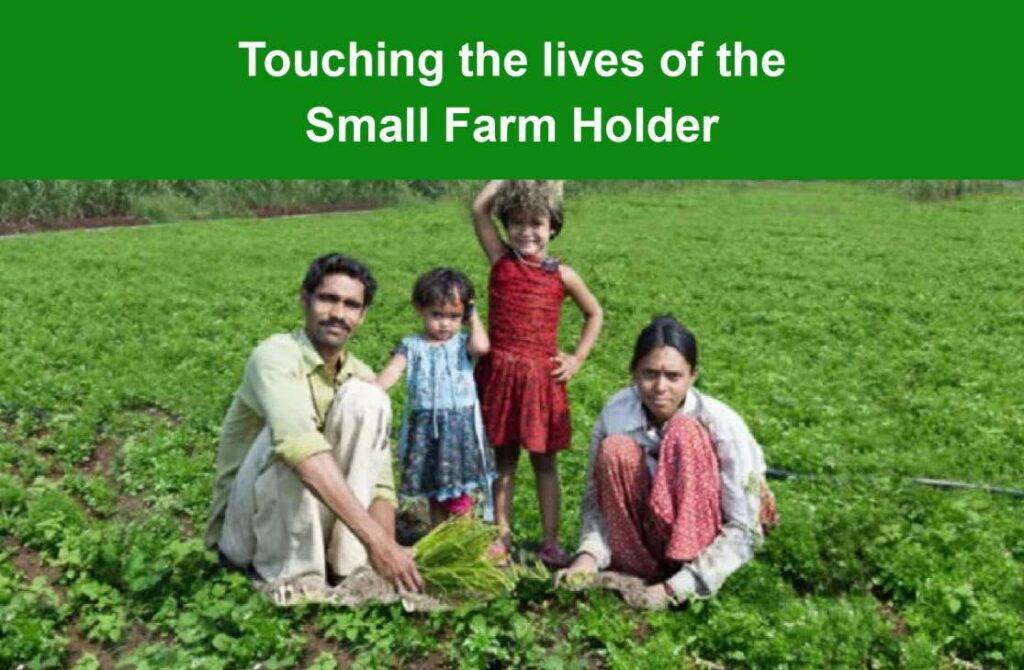 Touching the lives of the small farm holders